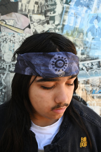 “Grey” print bandana