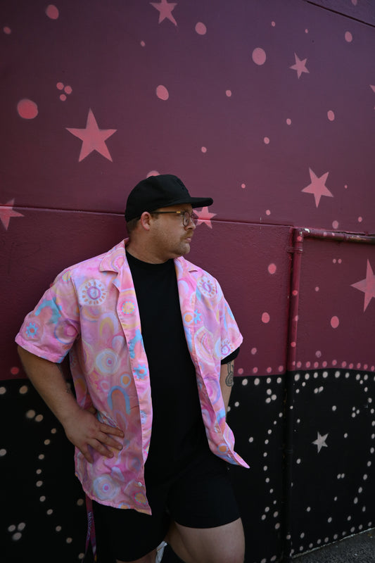 “Coral” button shirt