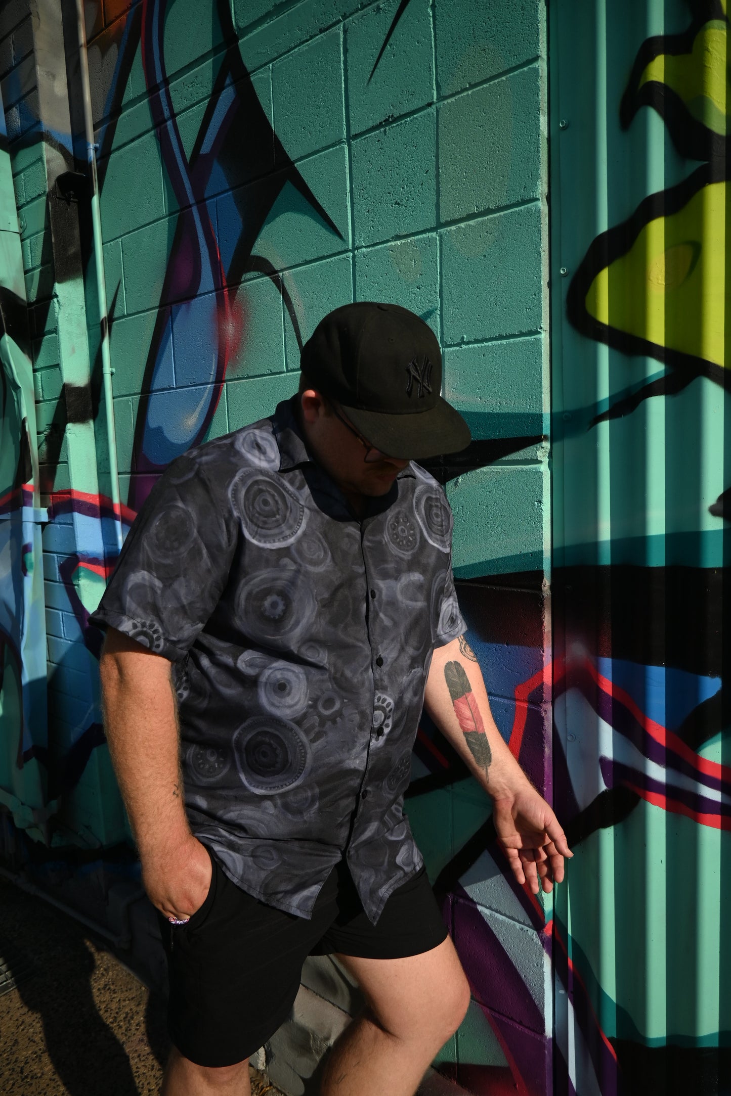 “Grey” adults button shirt