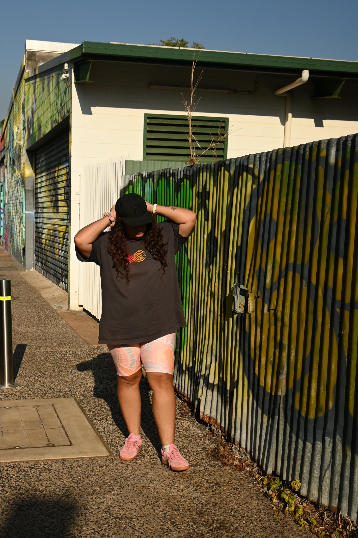 “Healing” adult biker shorts